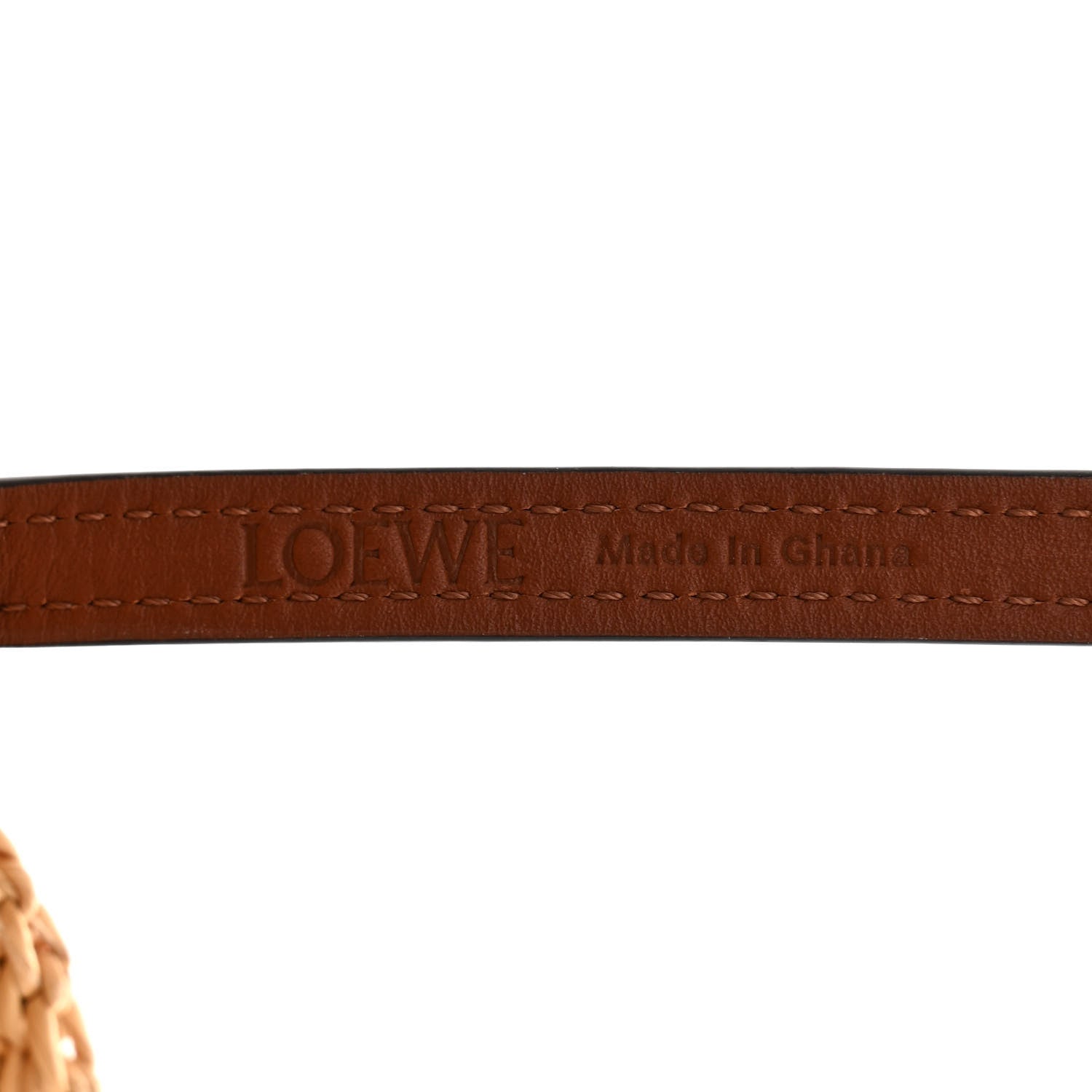 Loewe Calfskin Raffia Paulas Ibiza Small Shell Basket Tote Bag Natural Tan 6 of 11