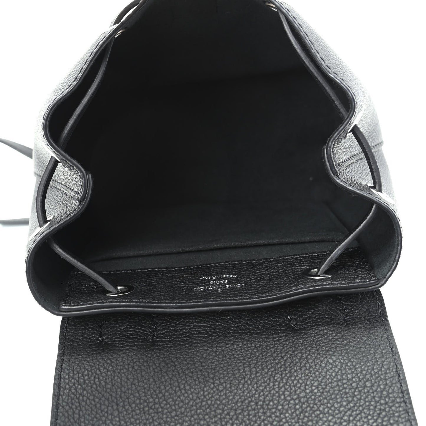 Calfskin Lockme Mini Backpack Black