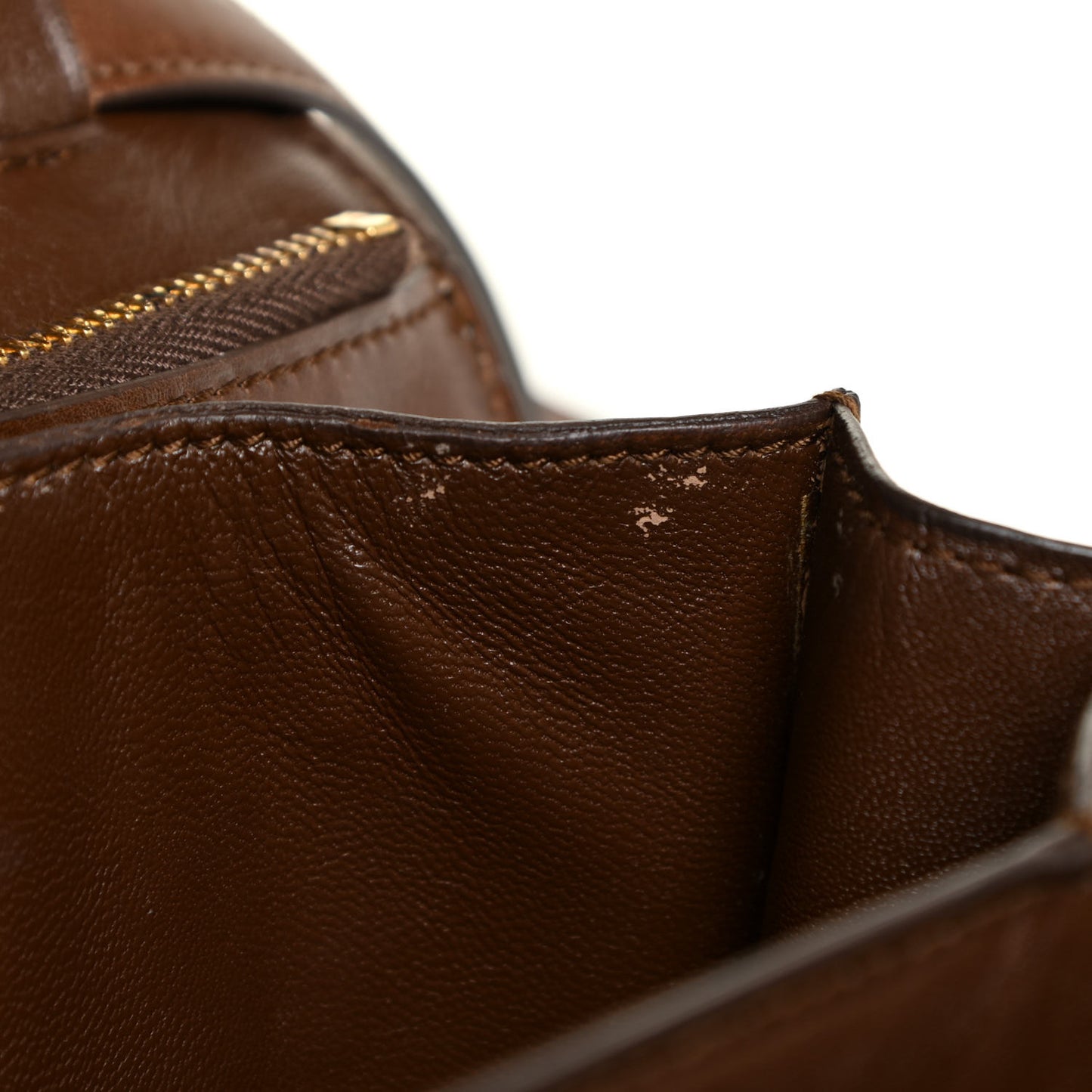 Box Calfskin Medium Classic Box Flap Bag Havana