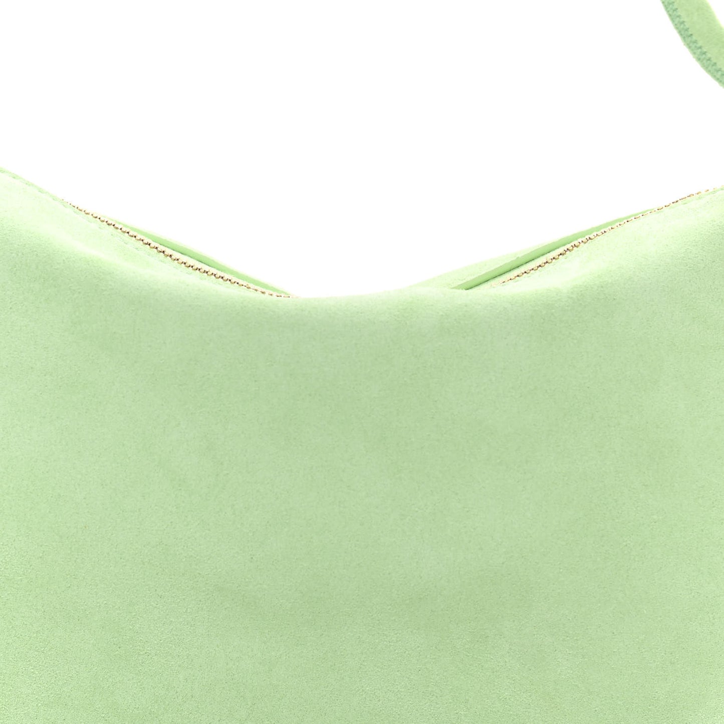 Suede Mini Loop Shoulder Bag Teal Washed