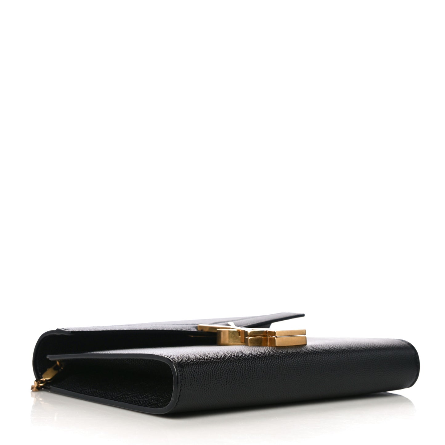 Grain De Poudre Monogram Cassandra Chain Wallet Black