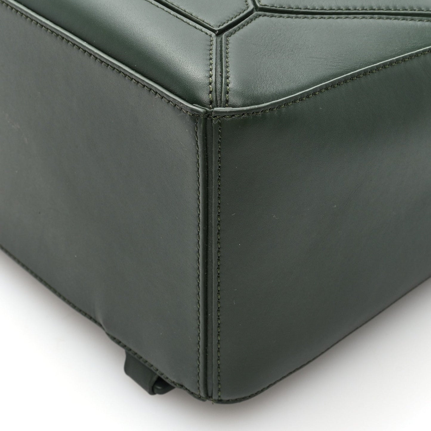 Satin Calfskin Monochrome Medium Puzzle Bag Vintage Khaki