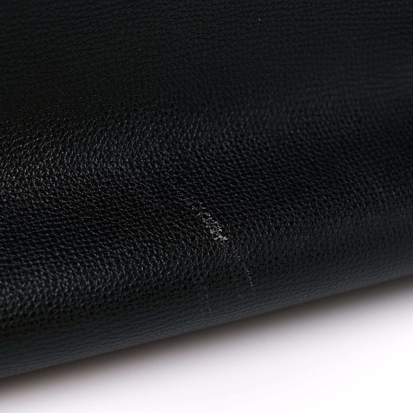 Calfskin TB Motif Embossed Medium Tote Black