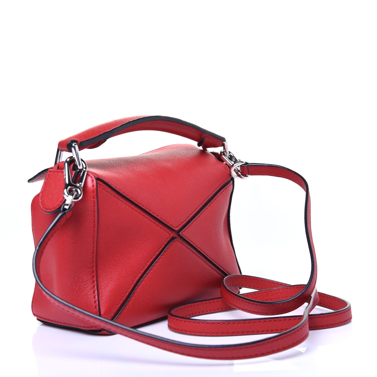 Calfskin Mini Puzzle Bag Pomodoro