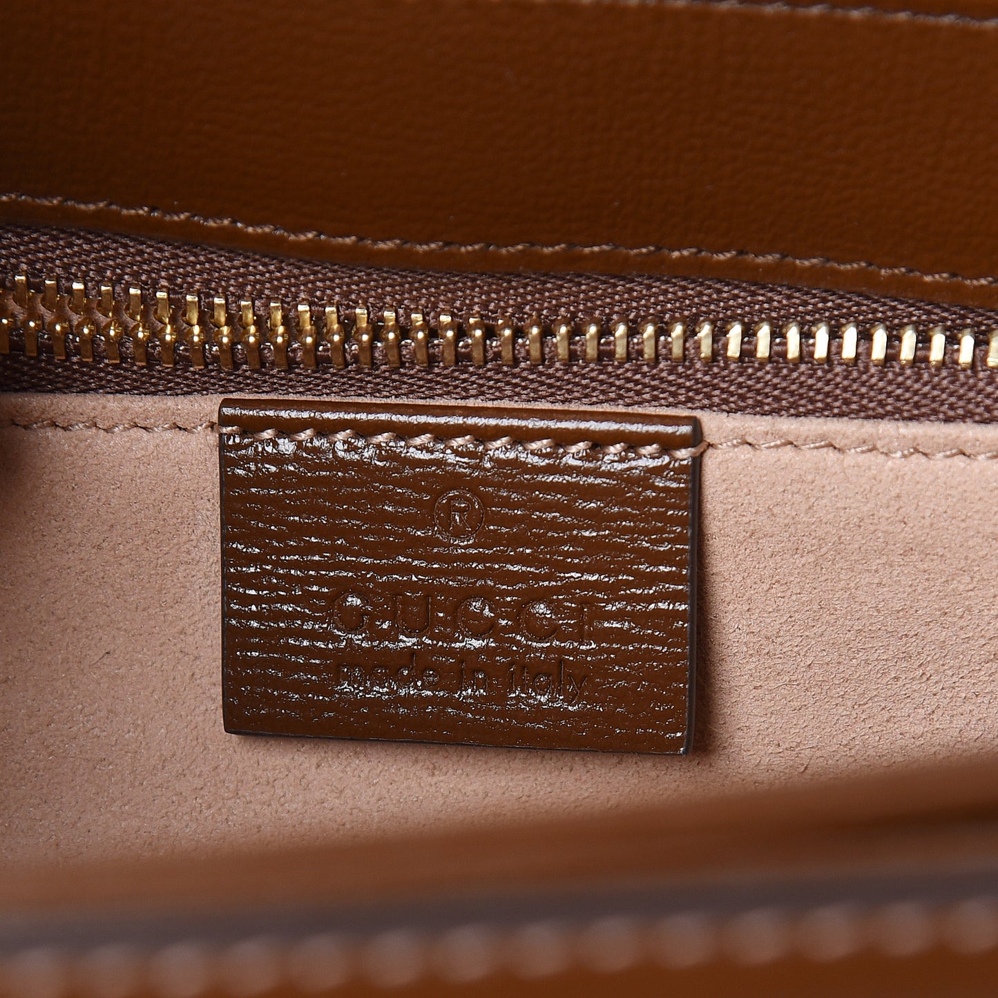 GG Supreme Monogram Horsebit 1955 Shoulder Bag Beige Brown Sugar