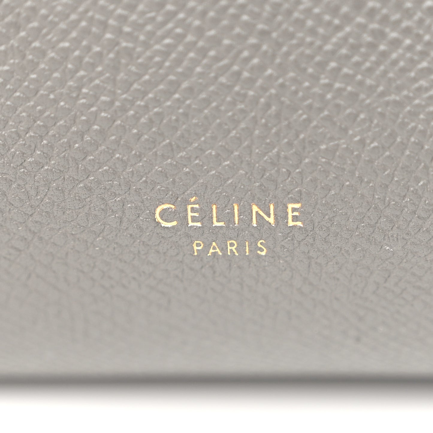 Grained Calfskin Micro Belt Bag Grey