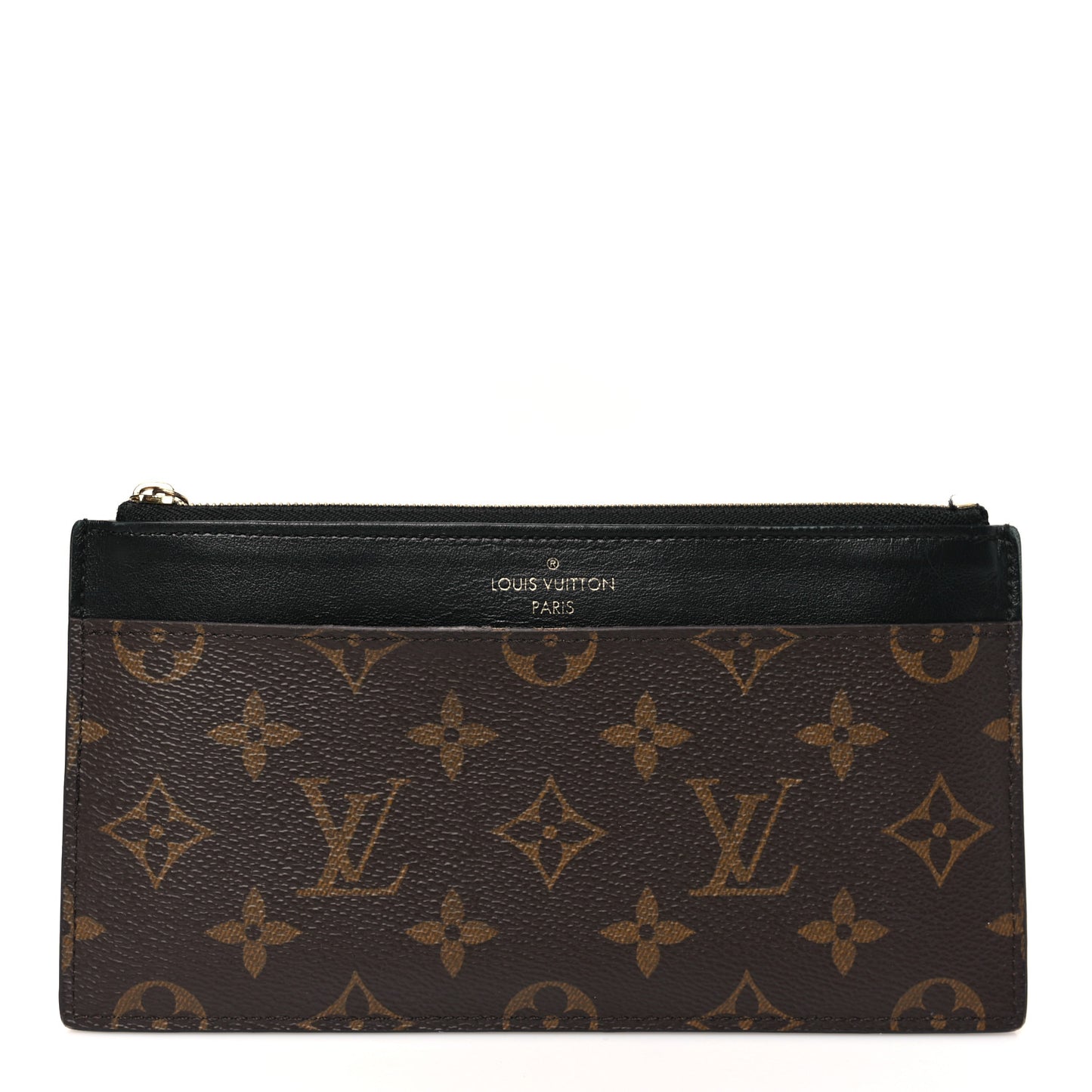 Monogram Slim Purse Black