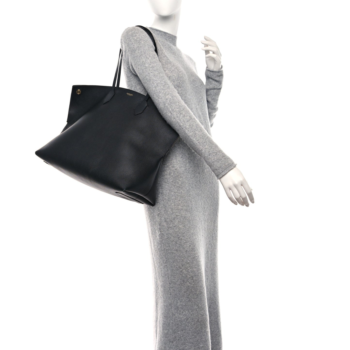 Calfskin Large Society Tote Black