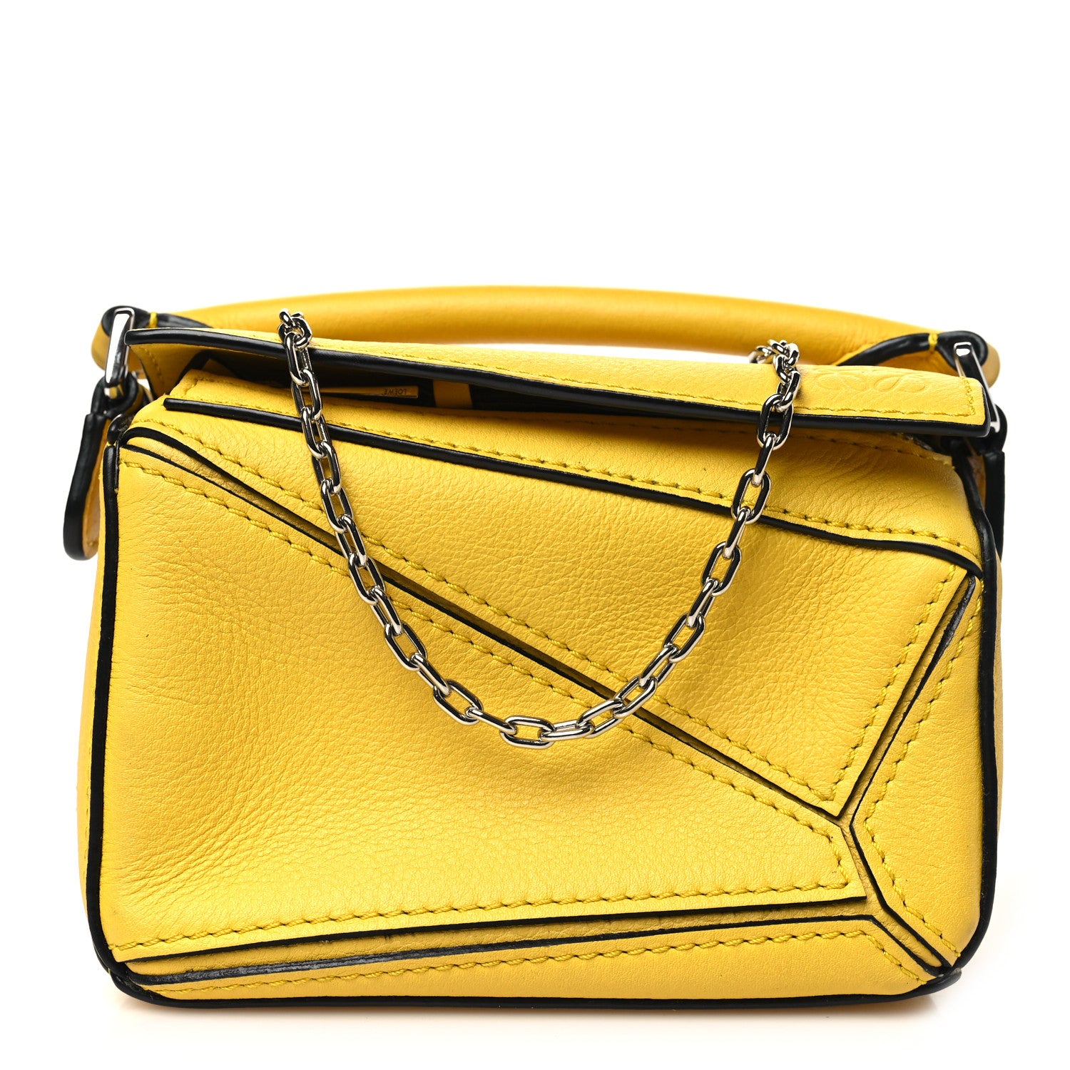 Loewe Calfskin Nano Puzzle Bag Yellow 1671150 – FASHIONPHILE