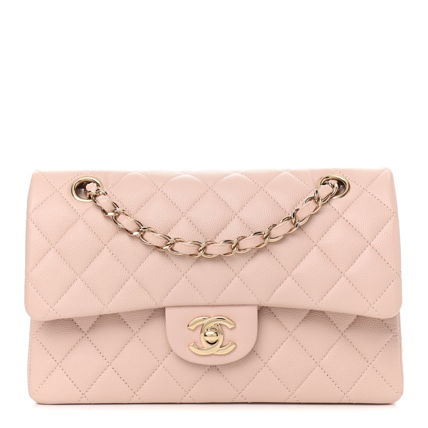 Chanel Caviar Quilted Small Double Flap Light Pink 1 of 9