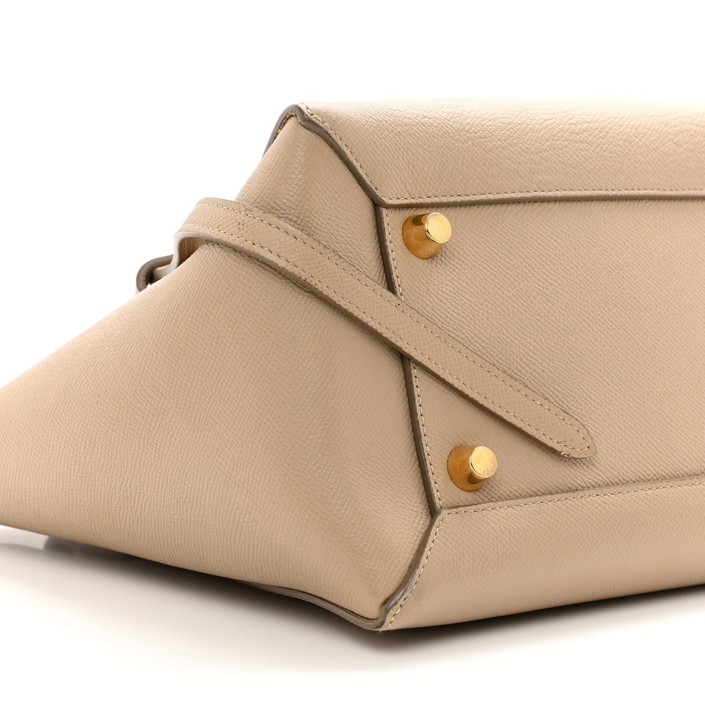 Grained Calfskin Mini Belt Bag Light Taupe