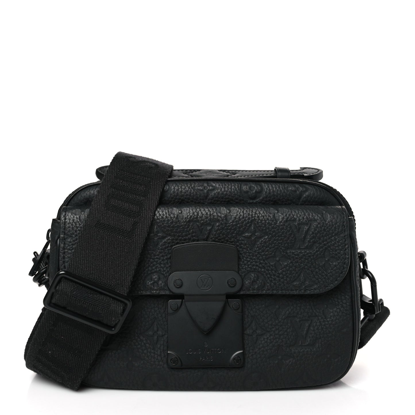 Taurillon Monogram S Lock Messenger Black