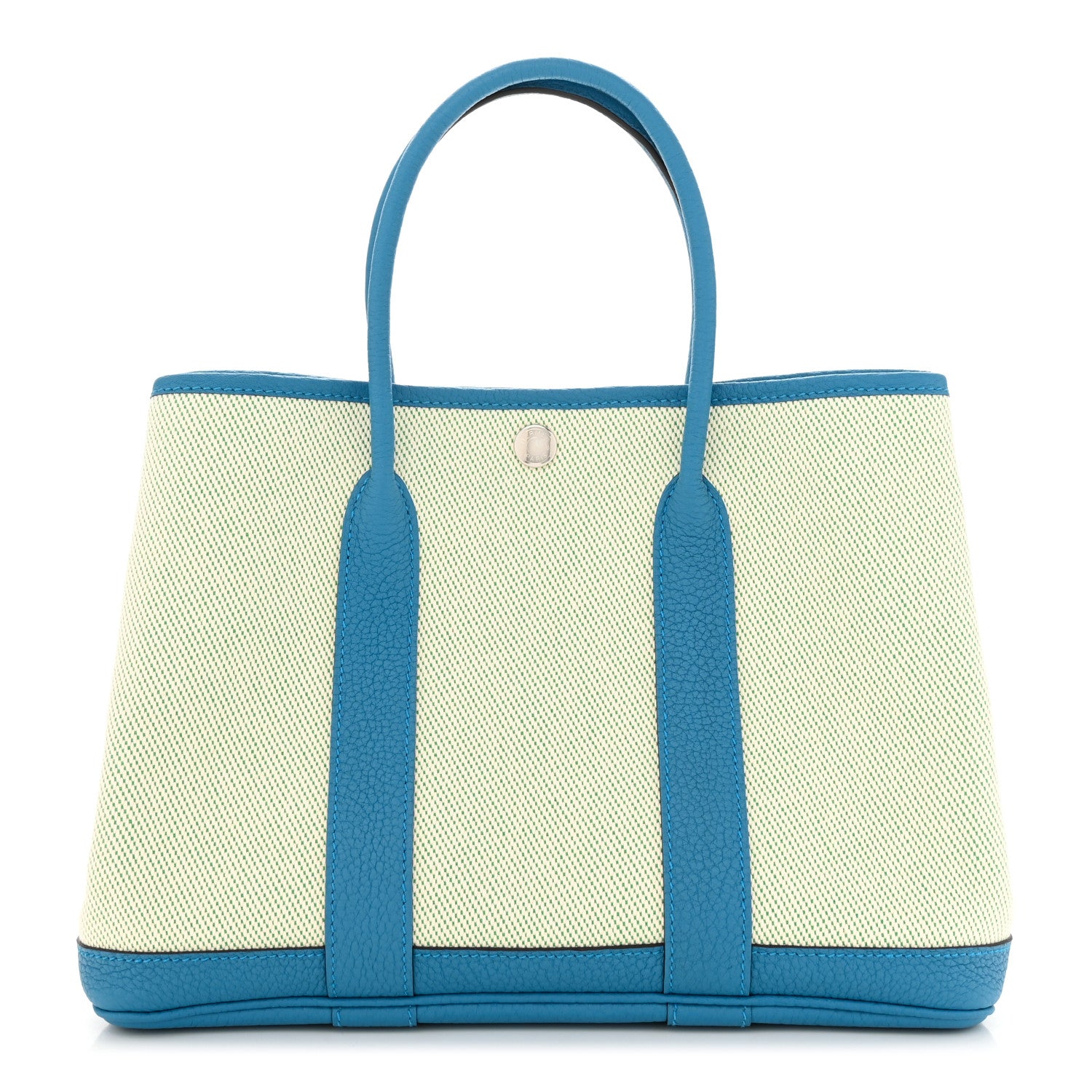 Hermes Toile Negonda Verso Garden Party 30 TPM Ecru Bambou Bleu Zanzibar 1 of 10