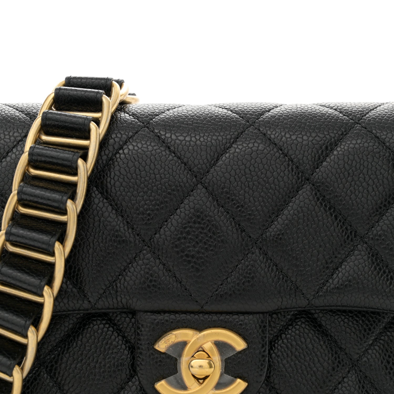 Chanel Caviar Quilted Mini Chain Soul Flap Black 8 of 10