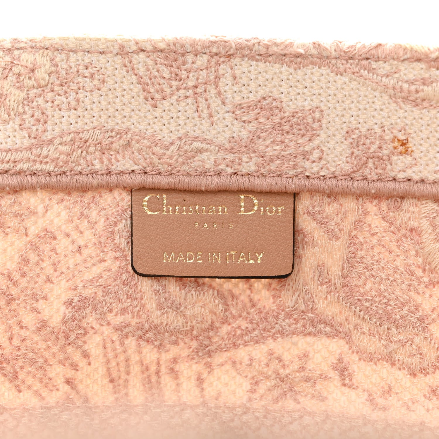 Christian Dior Canvas Embroidered Medium Dioriviera Toile De Jouy Book Tote Rose 6 of 15