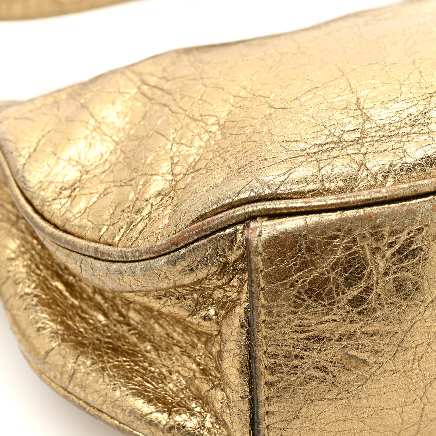 Balenciaga Metallic Agneau Arena Le Cagole Shoulder Bag XS Gold 15 of 18