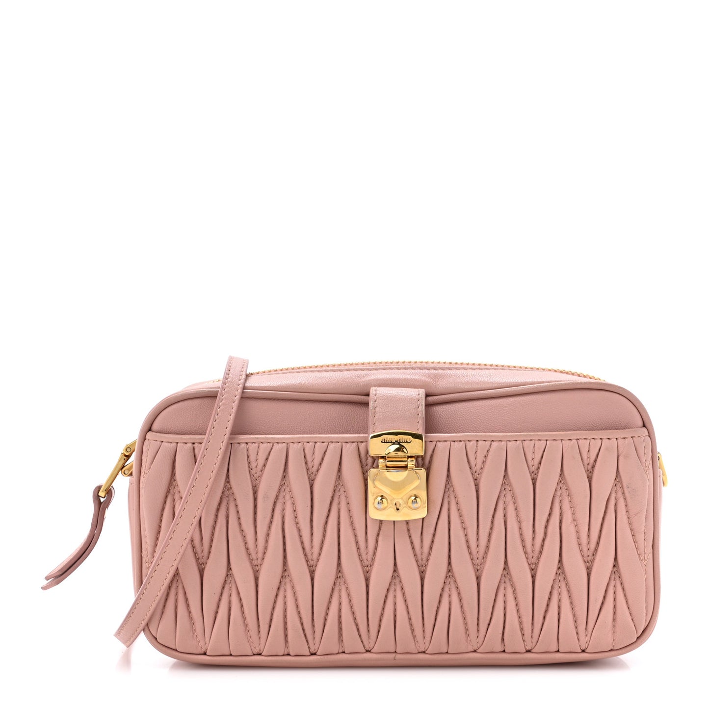 Nappa Matelasse Crossbody Bag Orchidea