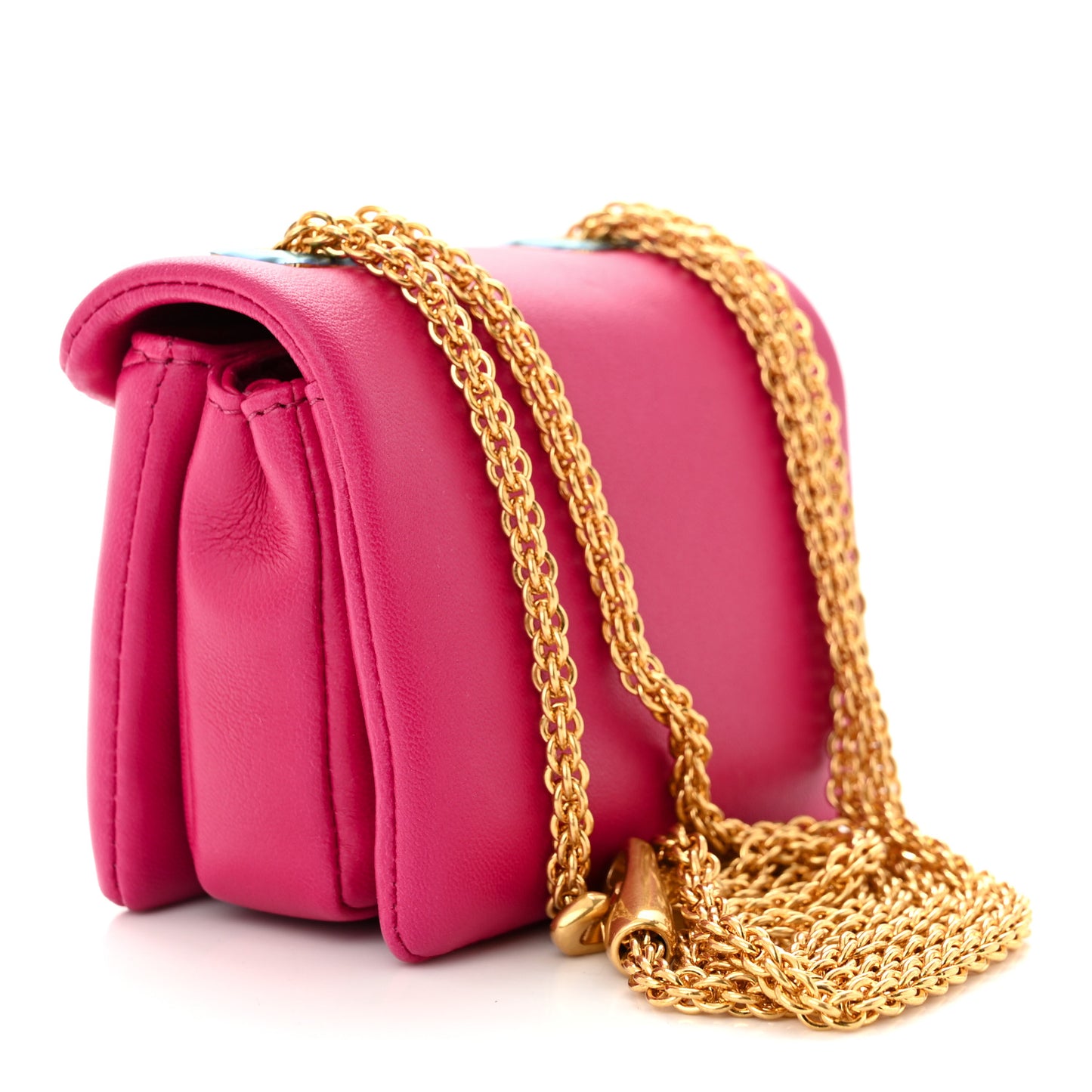 Nappa Micro One Stud Chain Bag Blossom