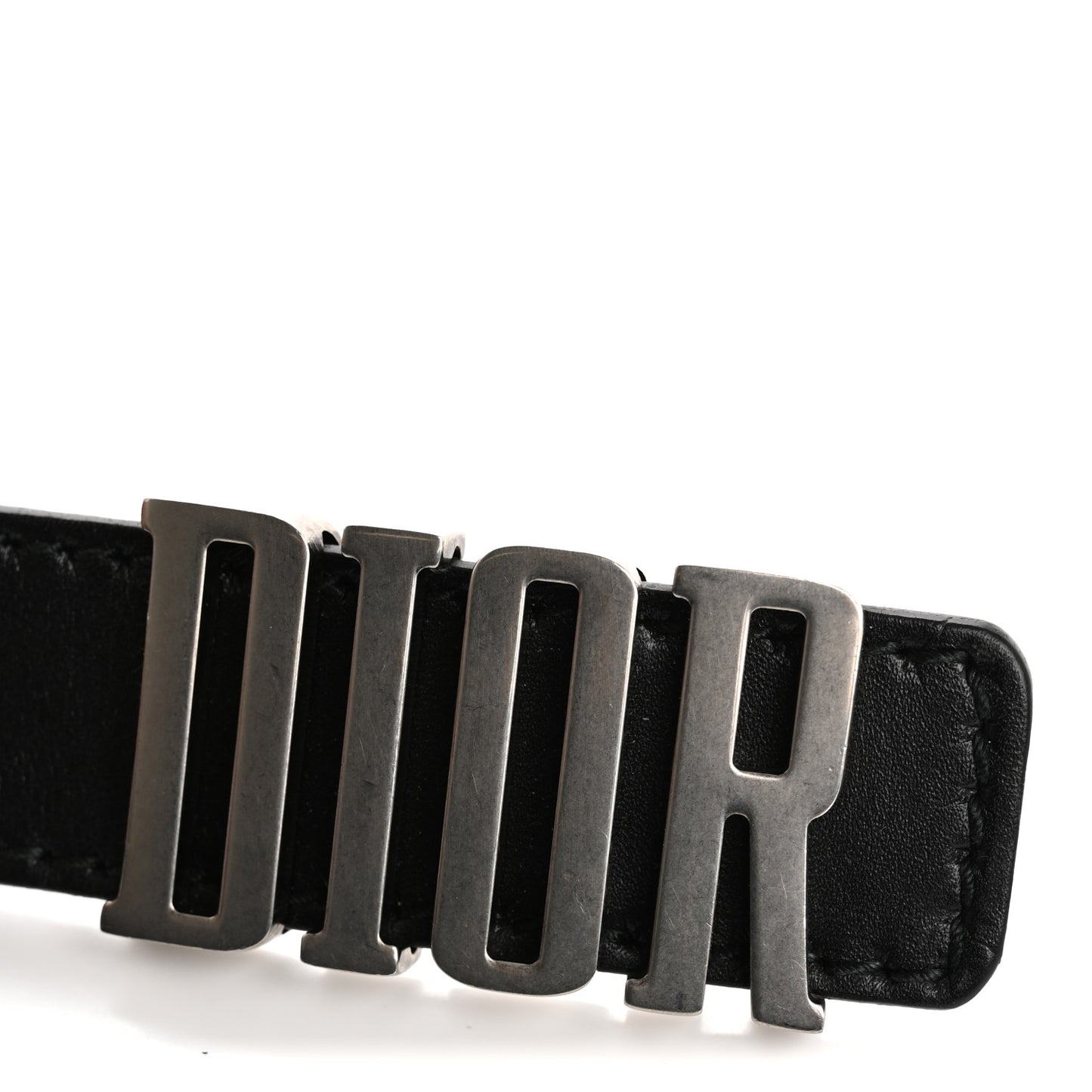 Calfskin D Fence Belt 80 Black