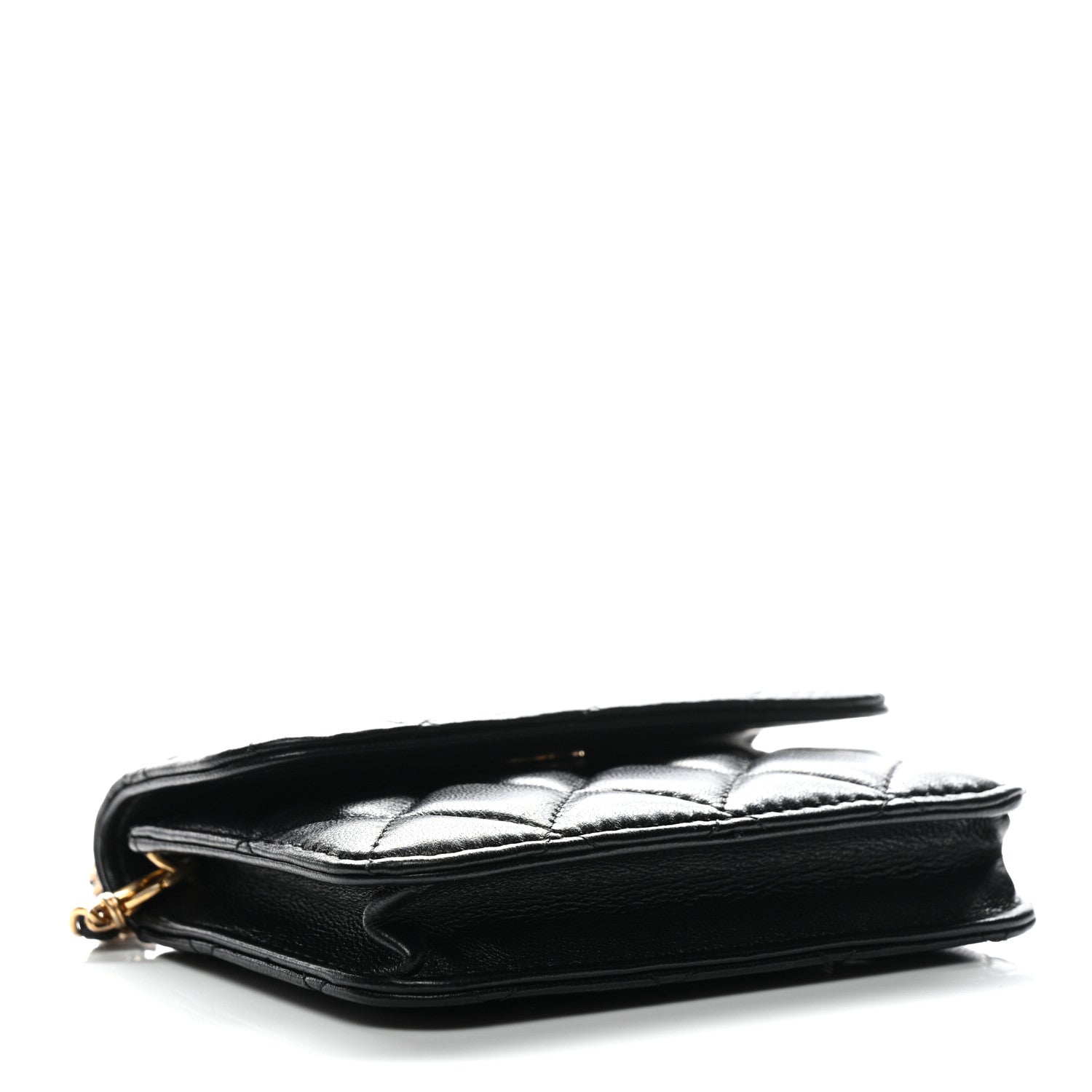 Chanel Lambskin Quilted Pearl Crush Flap With Chain Black 4 of 11