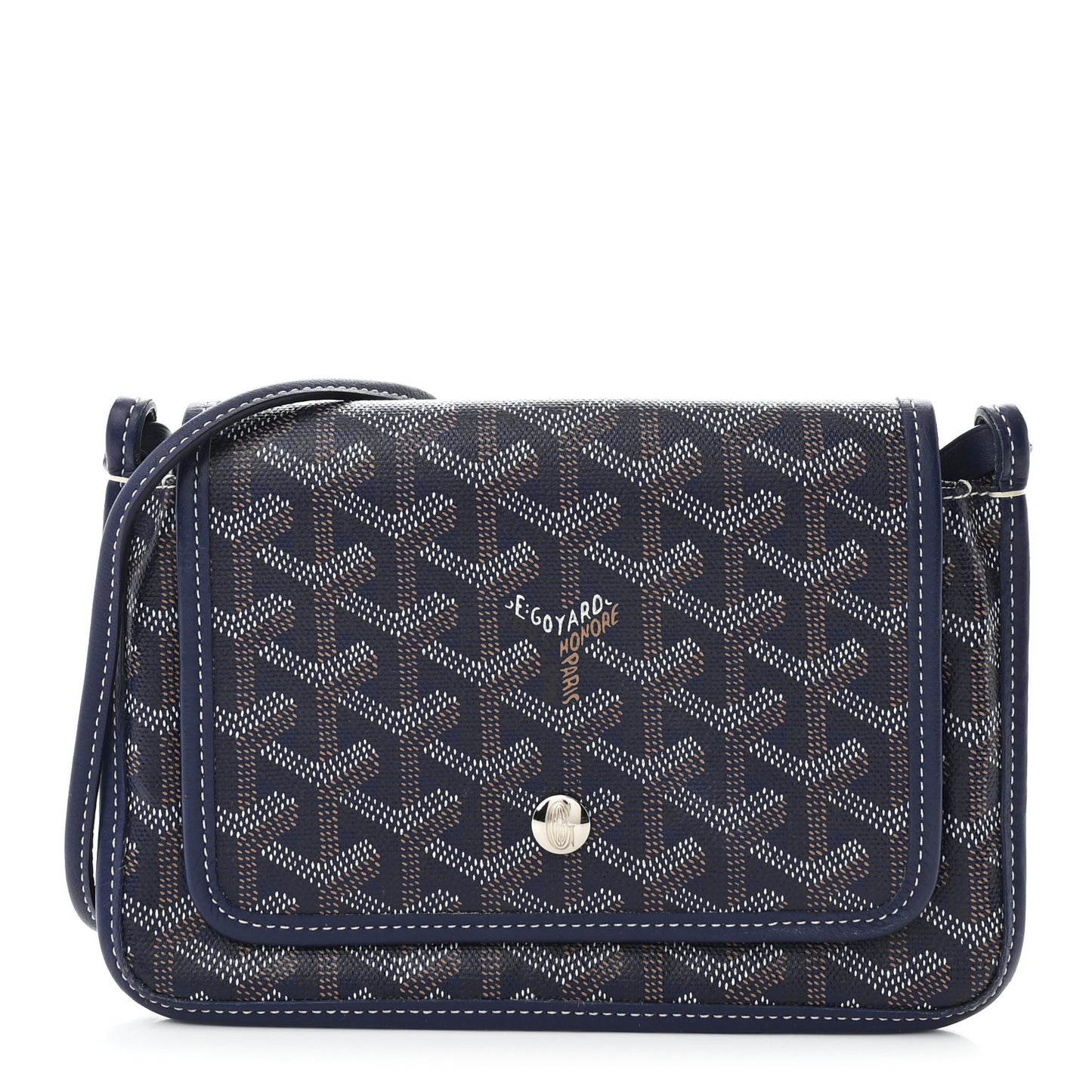 Goyardine Plumet Wallet Clutch Navy