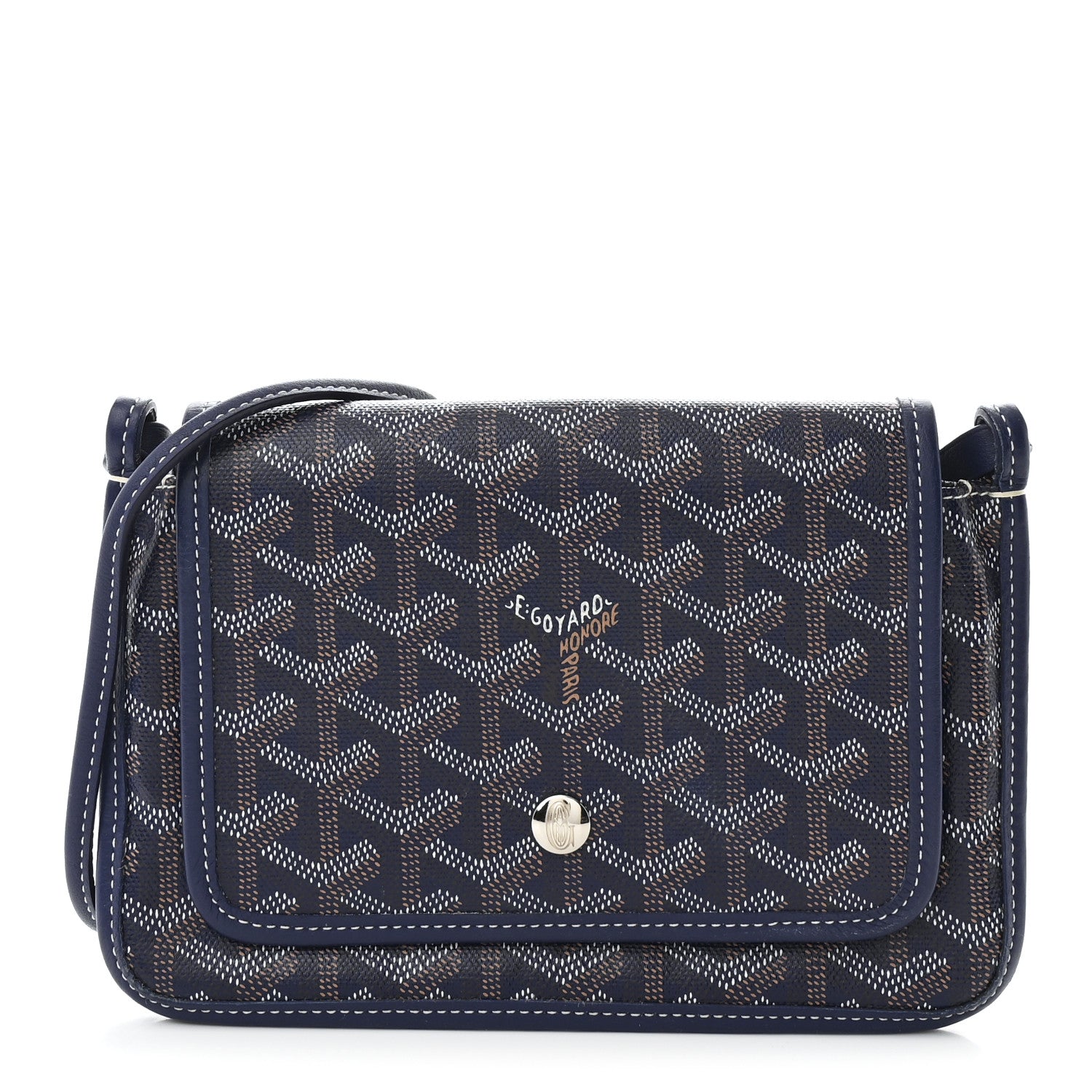 Goyard Goyardine Plumet Wallet Clutch Navy 1 of 11