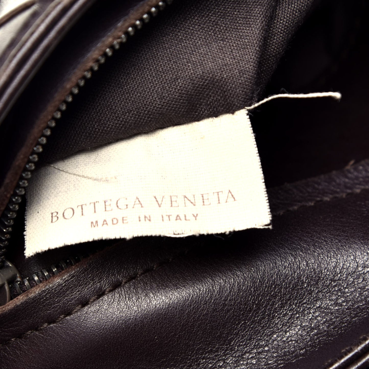 Nappa Intrecciato VN Crossbody Messenger Bag Ebano