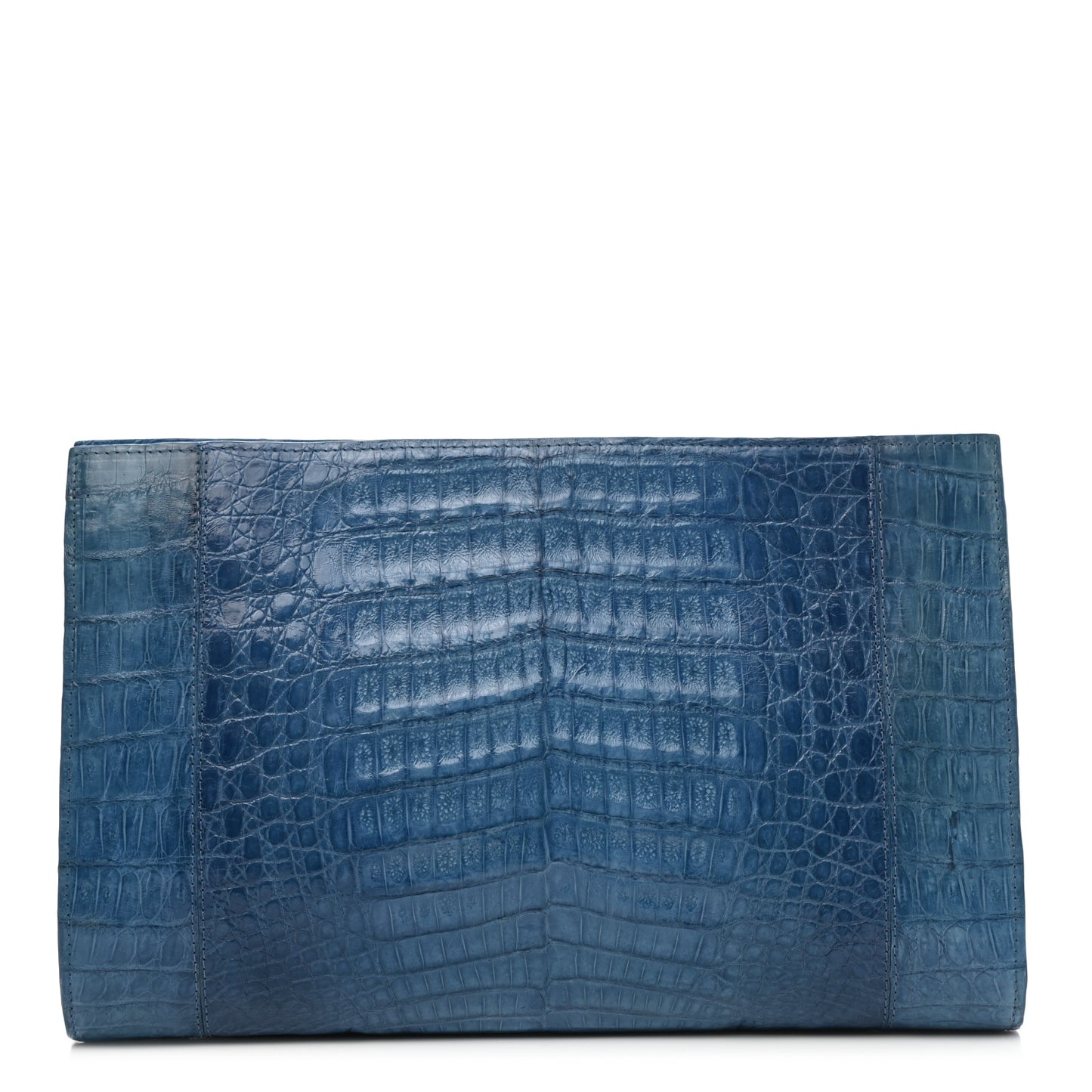 Crocodile Clutch Blue