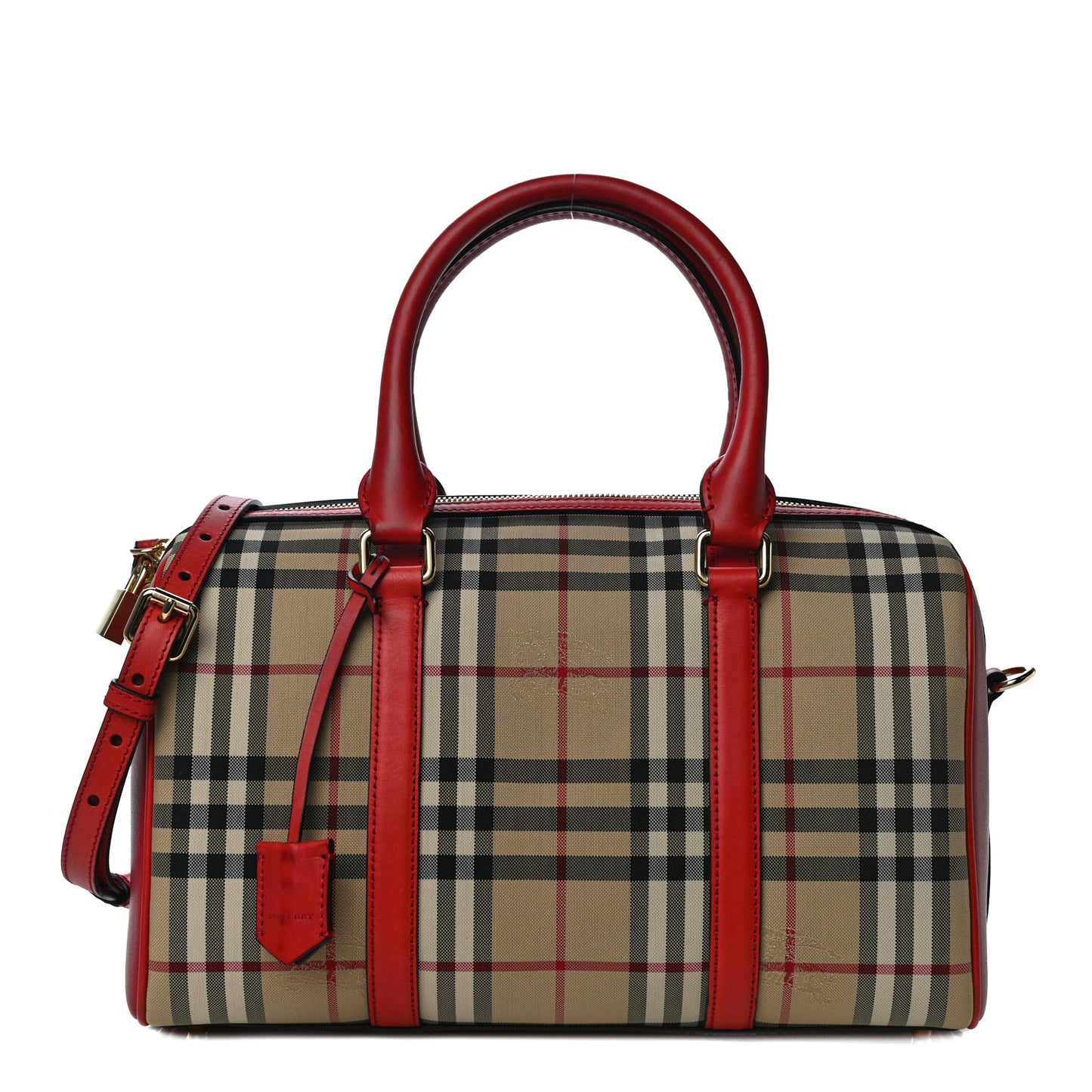Horseferry Check Medium Alchester Bowling Bag Red