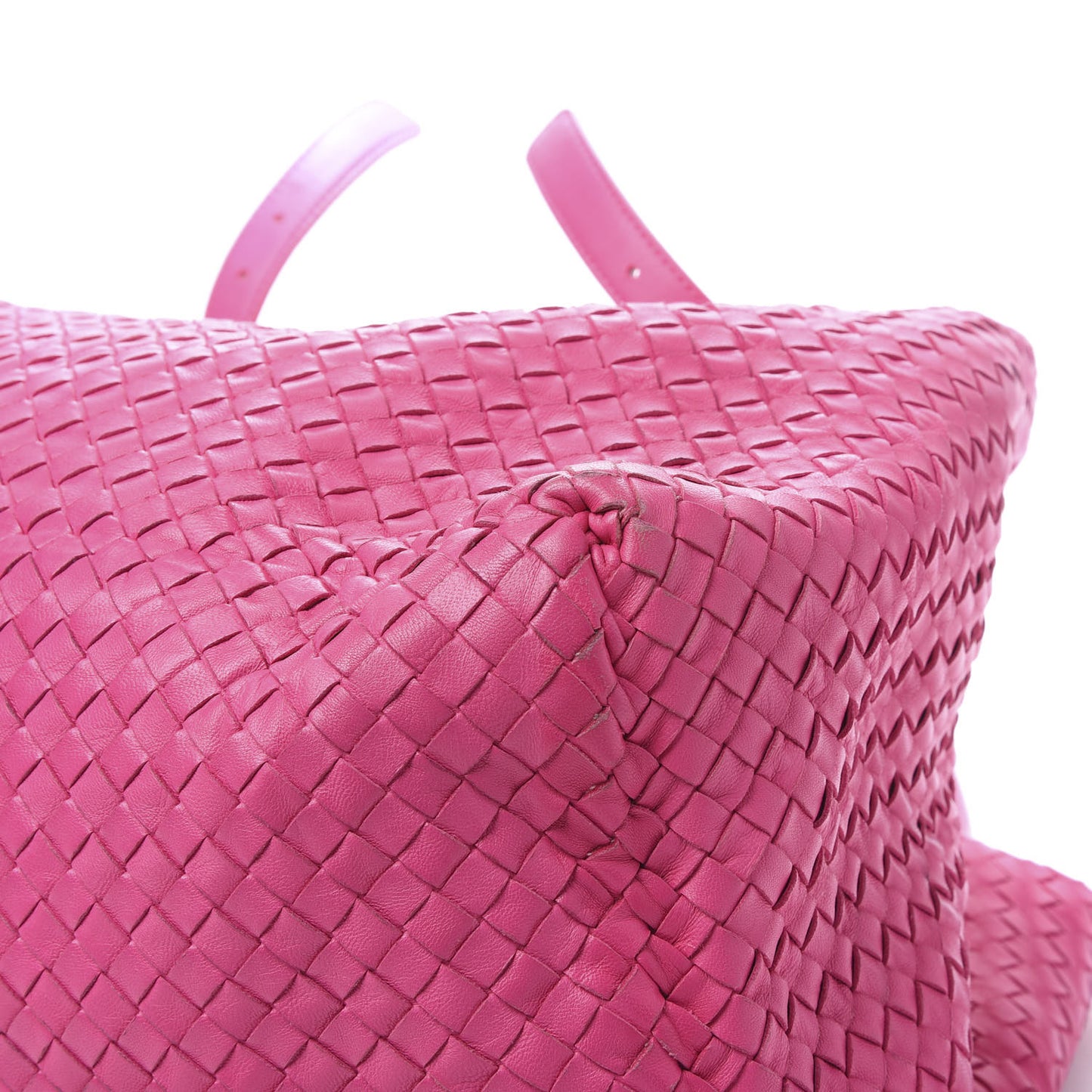 Nappa Intrecciato Large Seamless Tote Fuchsia