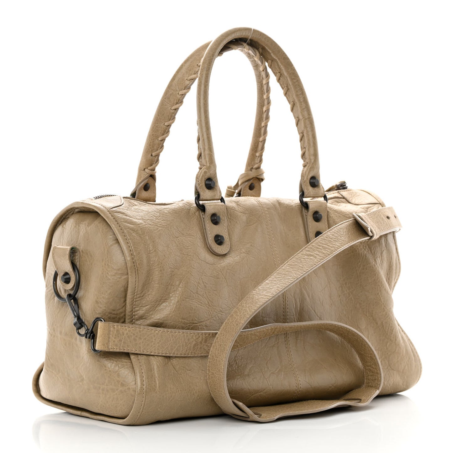 Agneau Classic Hardware Maxi Twiggy Latte Beige