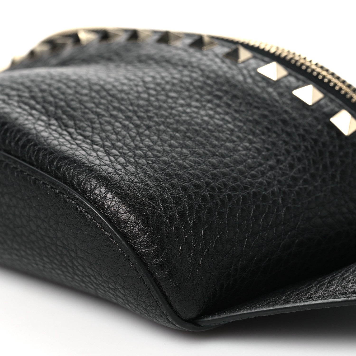 Valentino Garavani Grainy Calfskin Rockstud Belt Bag Black 9 of 9