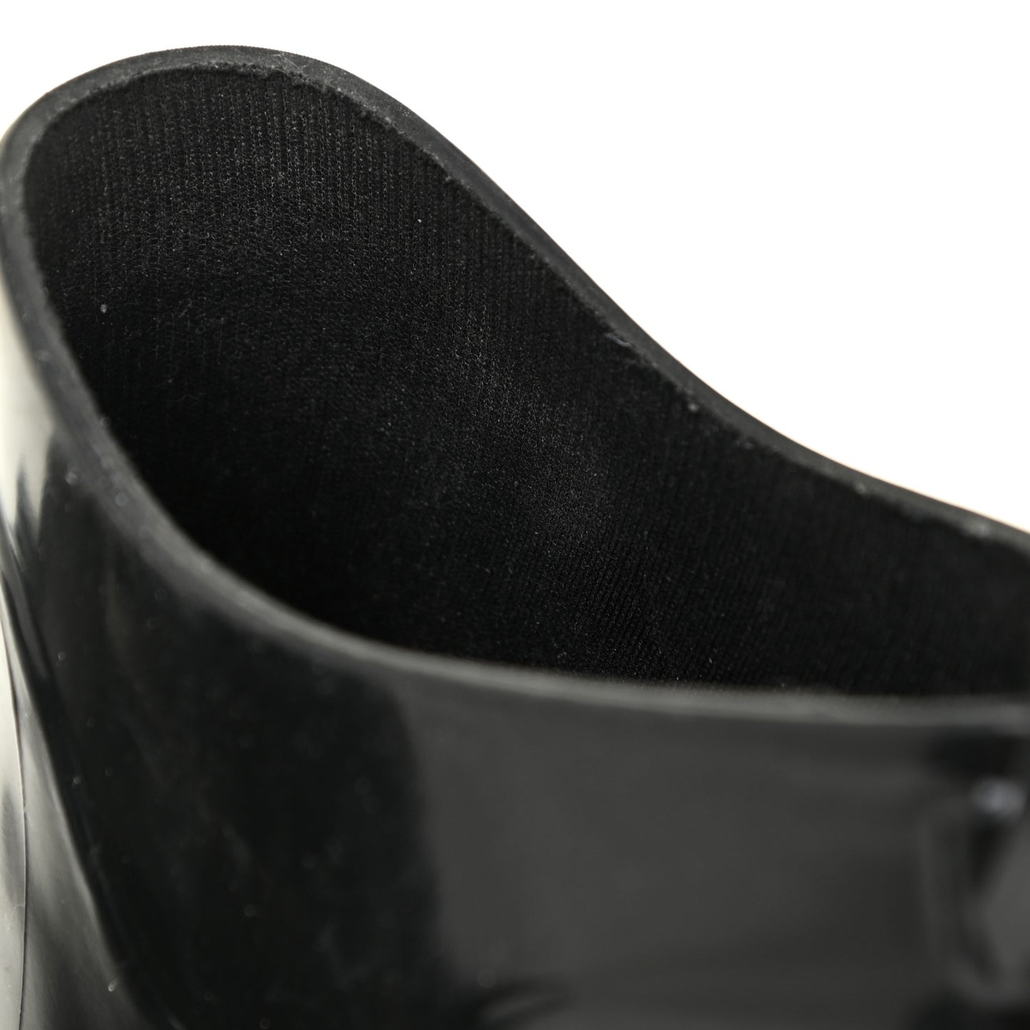 Rubber Shine Ankle Boots 38 Black