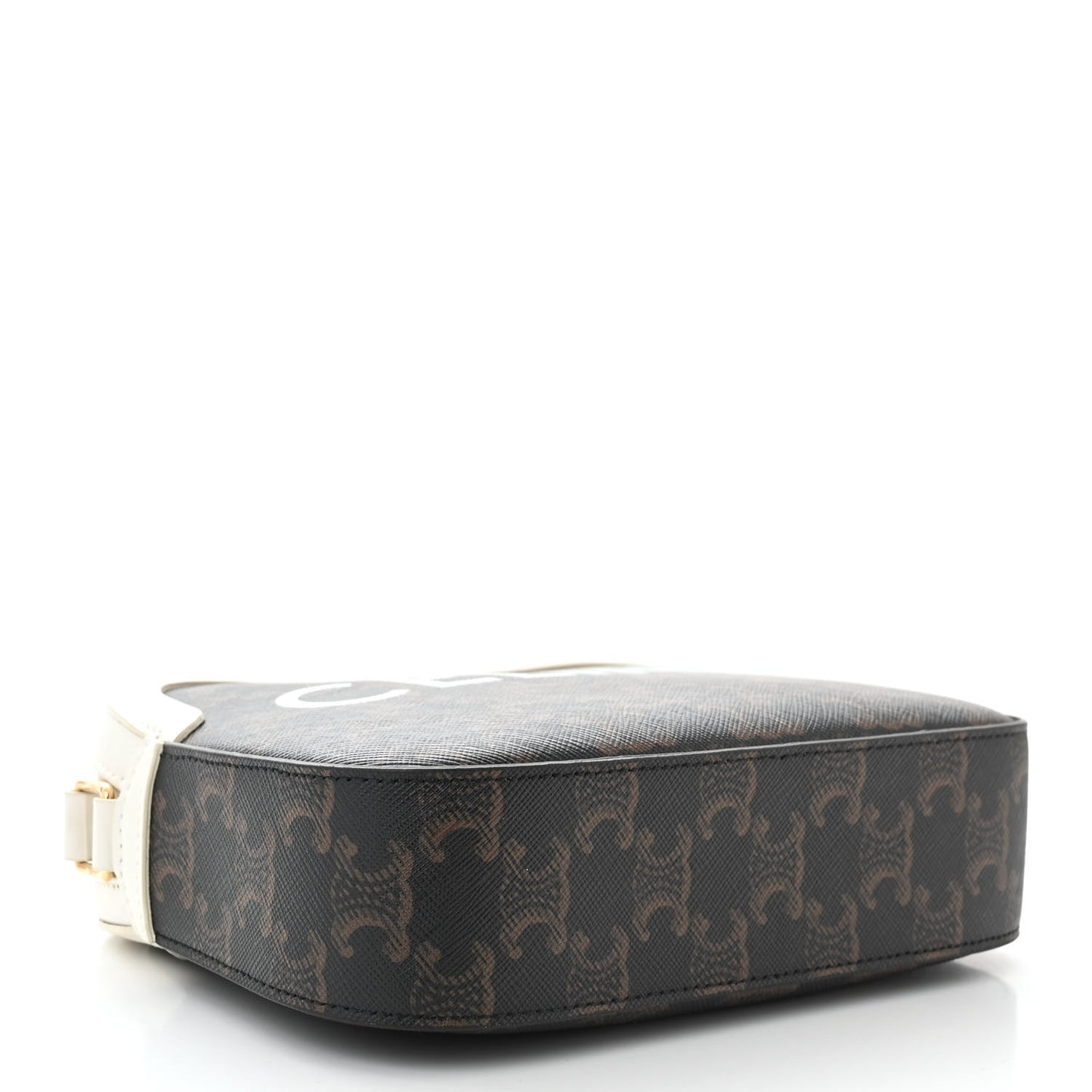 Triomphe Canvas Small Camera Bag White