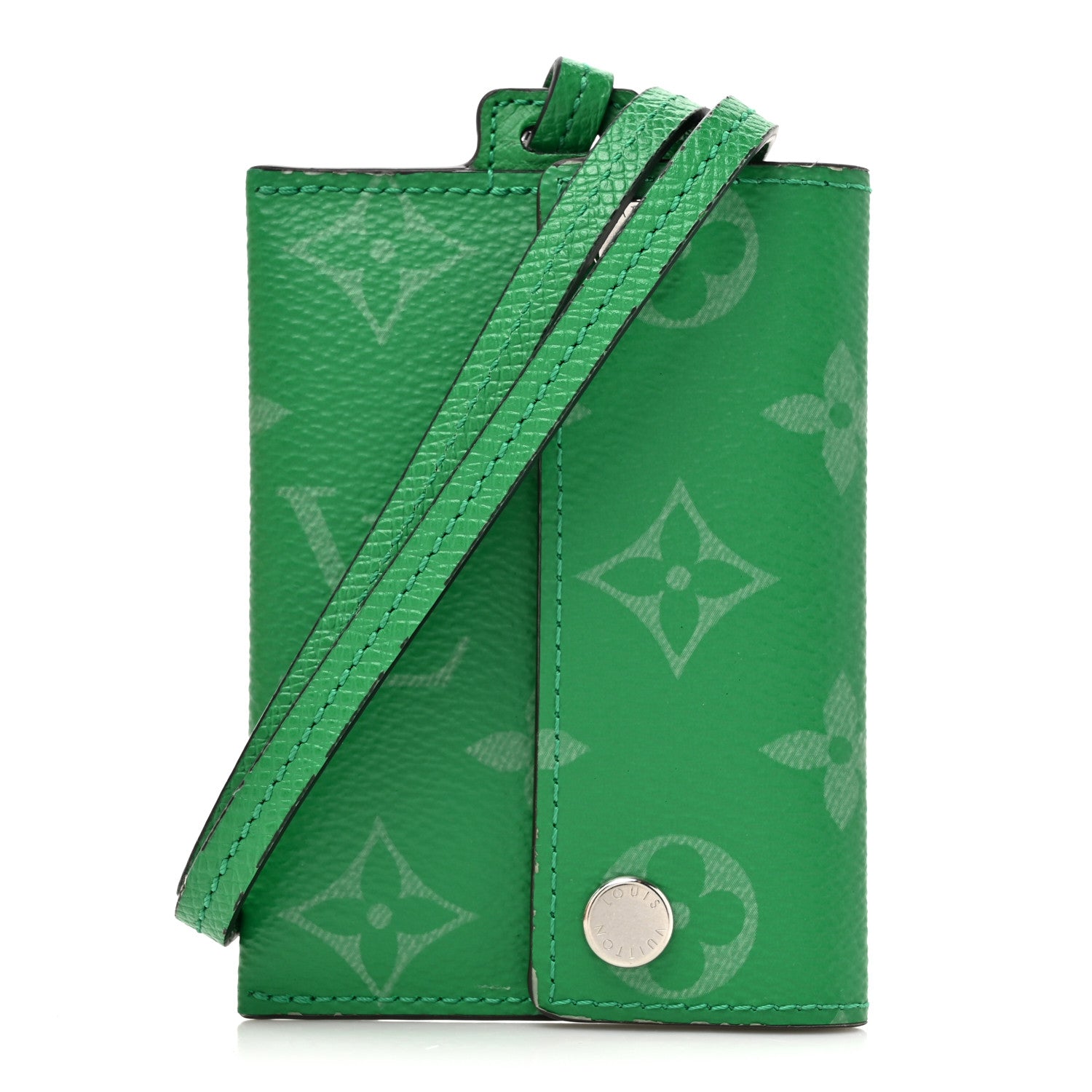 Louis Vuitton Taigarama Card Holder Necklace Cactus Cactus Green