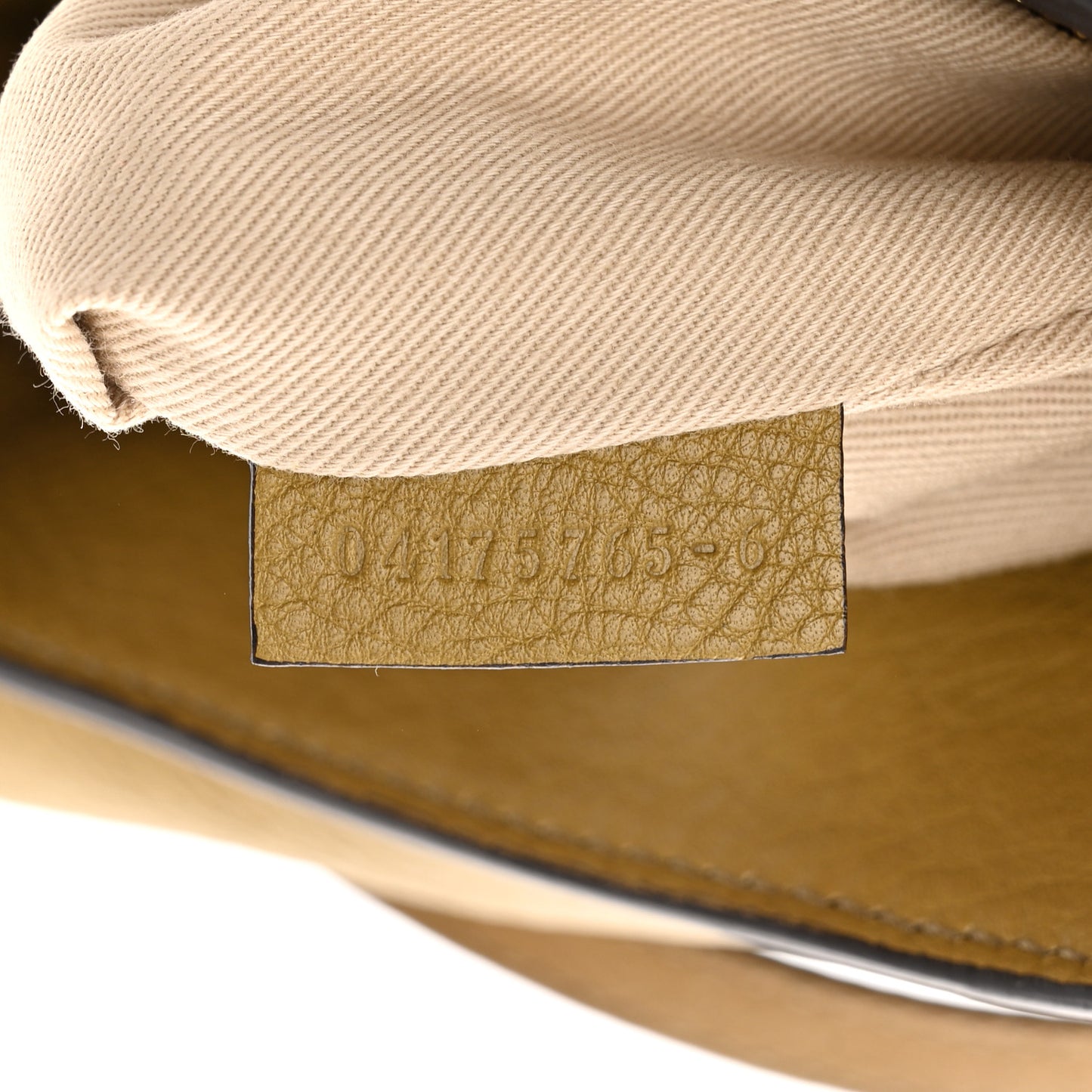 Suede Calfskin Small Faye Backpack Dark Khaki