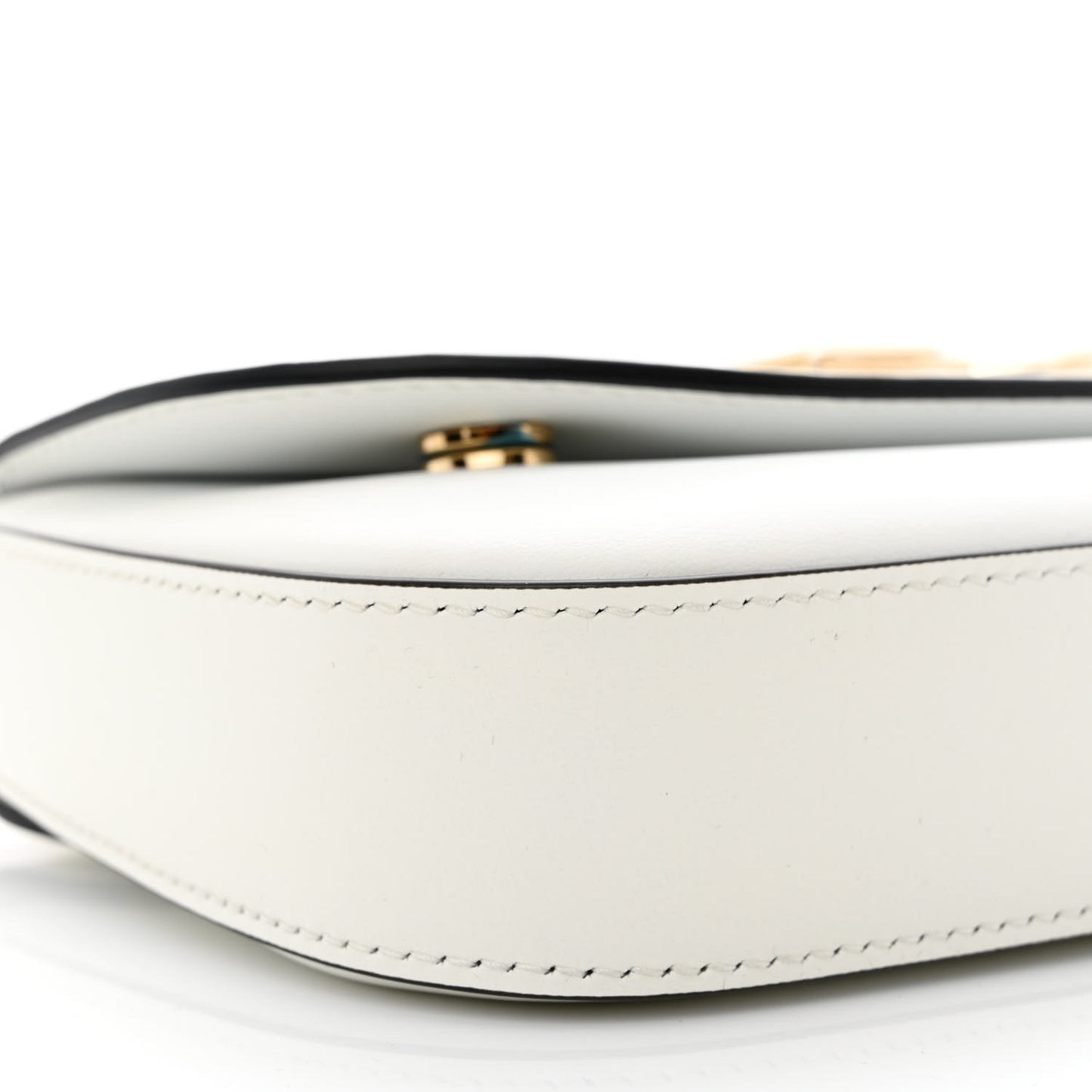 Calfskin 3.5 Flap Crossbody Bag White