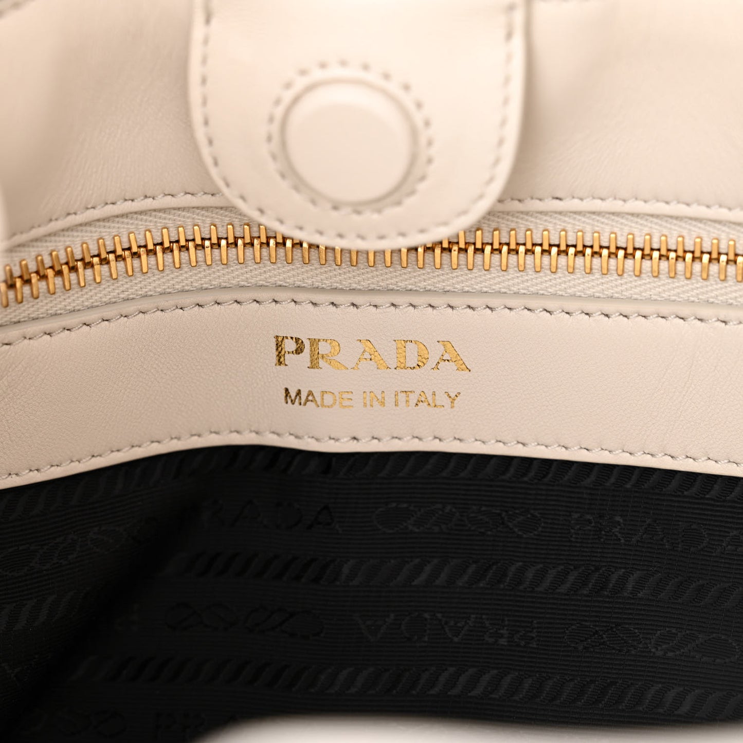 Nappa Drawstring Tote White