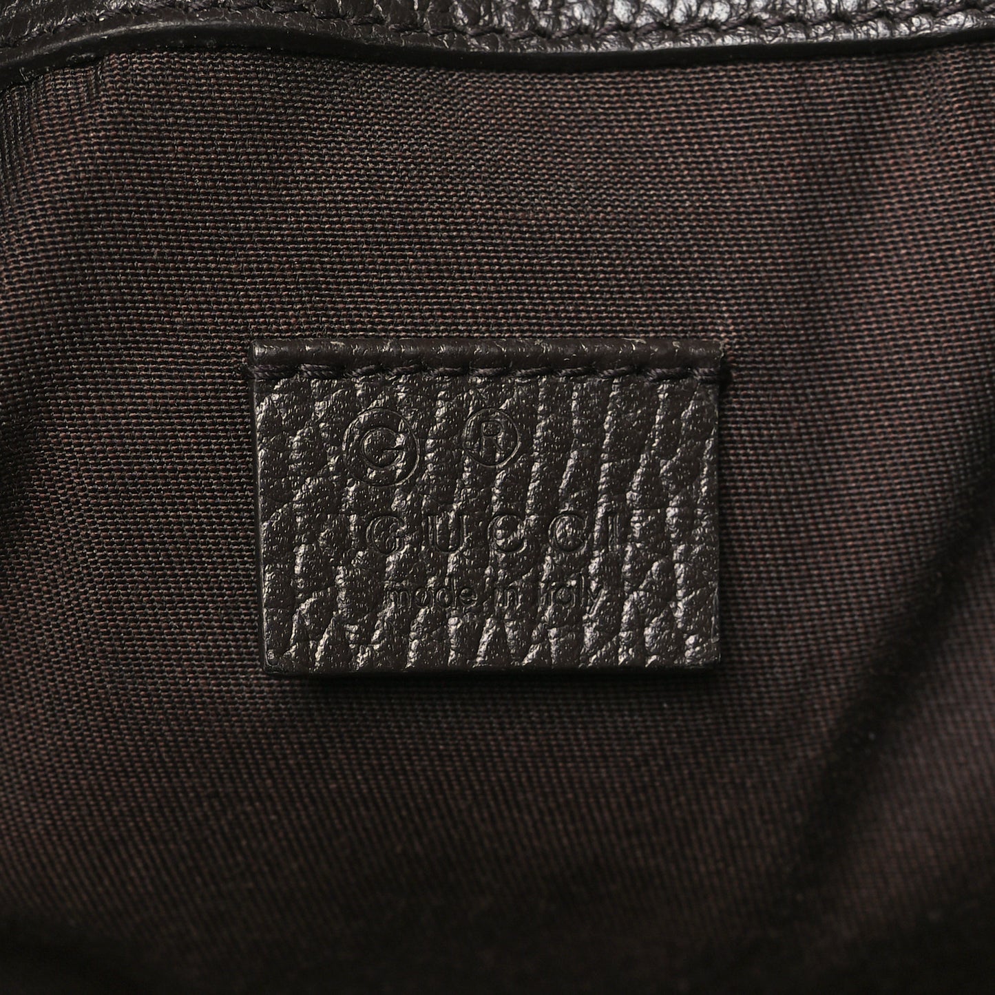 Monogram Dollar Calfskin O Drawstring Backpack Beige Ebony Testa di Moro Dark Chocolate