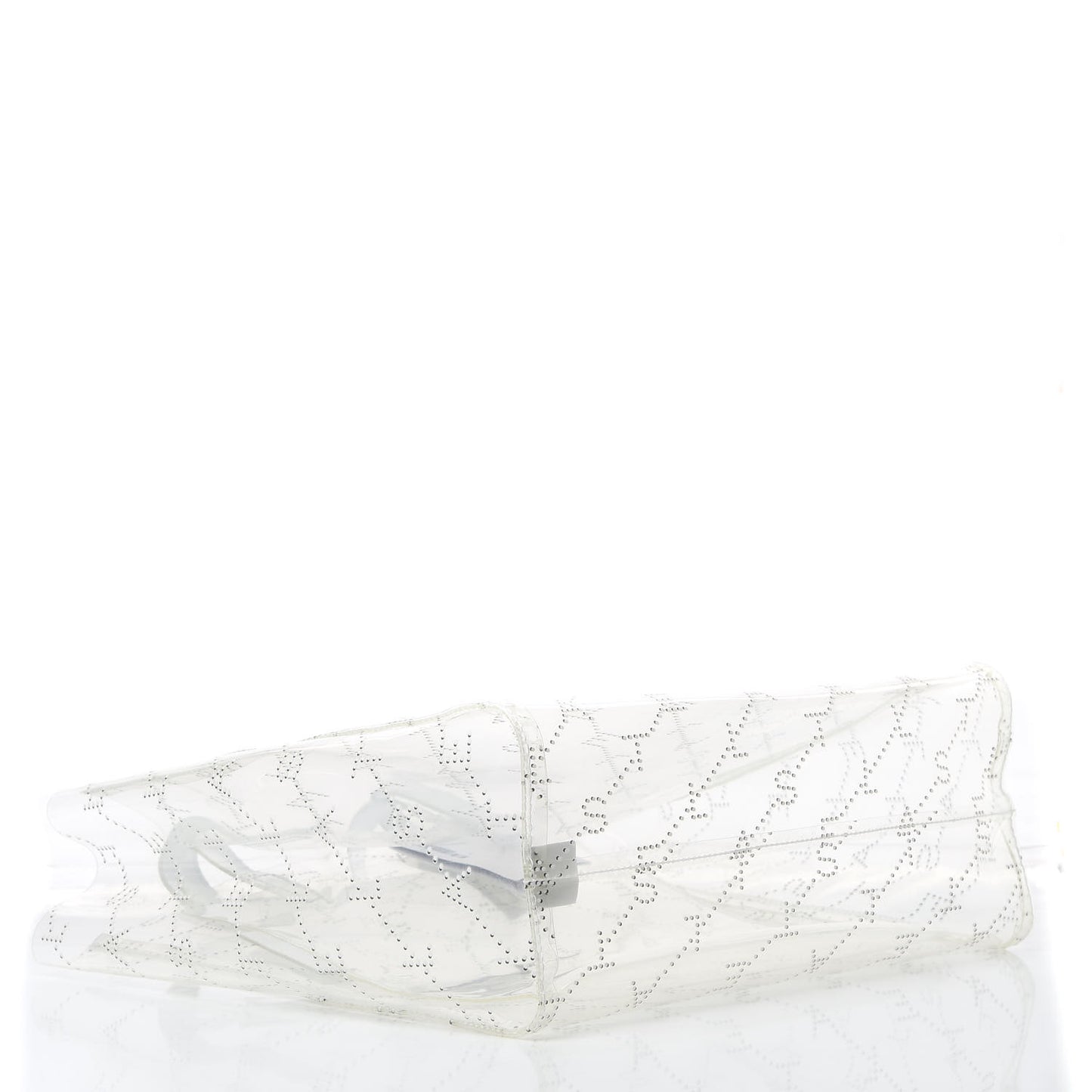 PVC Monogram Small Tote White