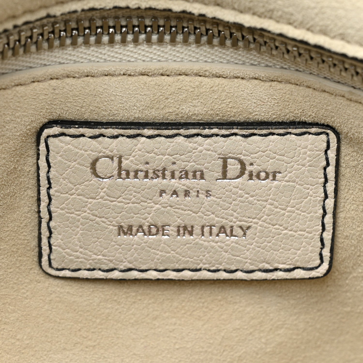 Christian Dior Canyon Grained Lambskin Large Lady Dior Off White 6 of 17