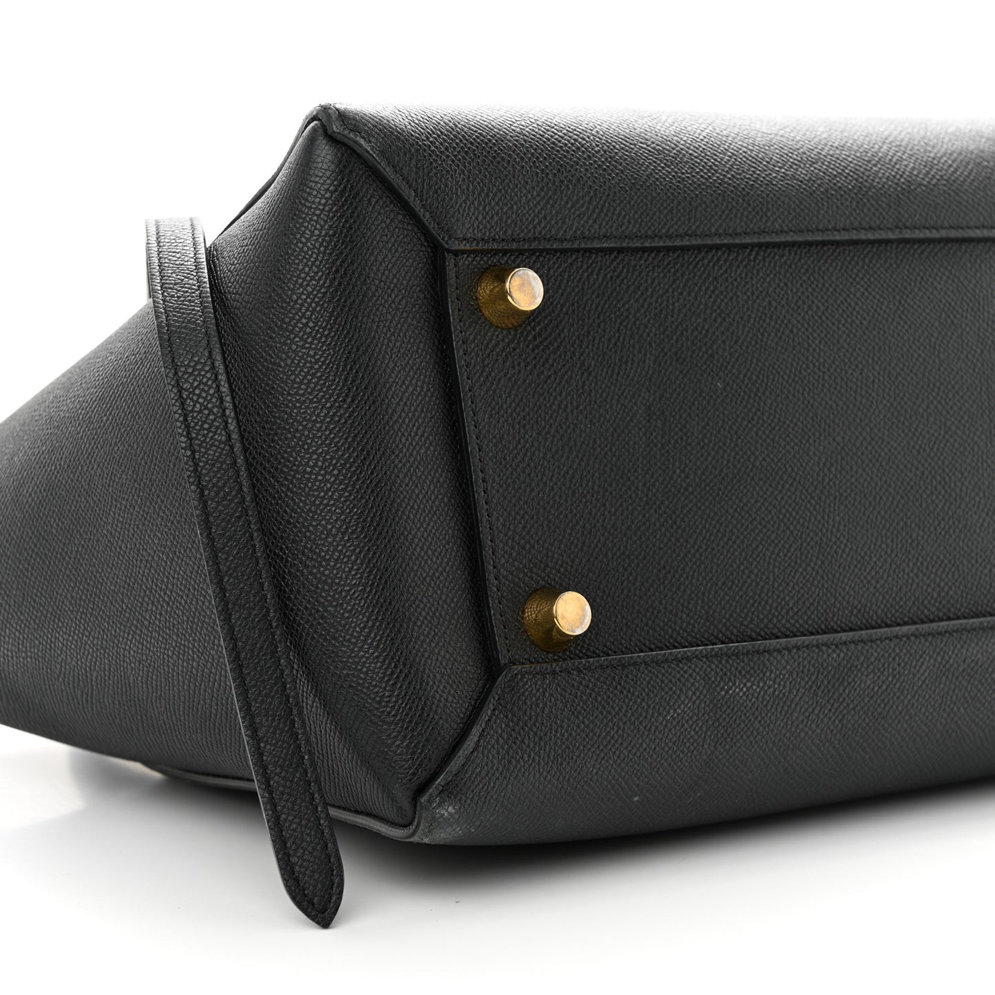 Grained Calfskin Mini Belt Bag Black