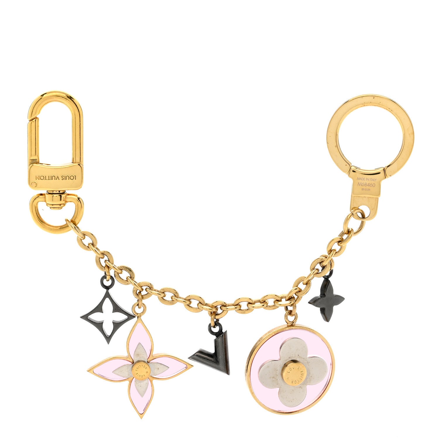 Louis Vuitton Brass Monogram Blooming Flowers Bag Charm Key Holder