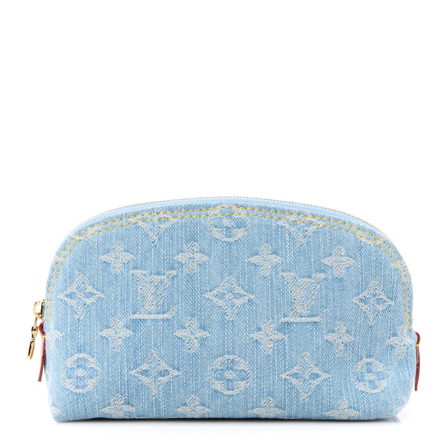 LOUIS VUITTON Denim Monogram Pochette Cosmetique PM Sky Blue