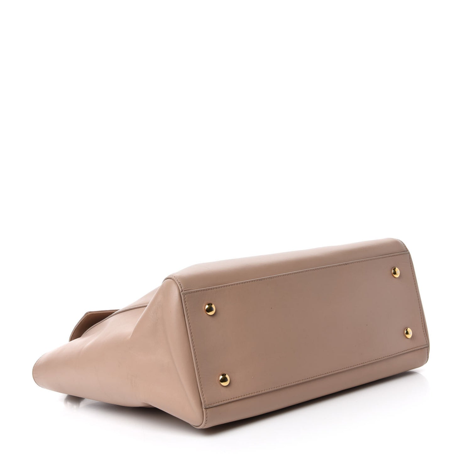 Vitello Calfskin Large Signature Tote Beige