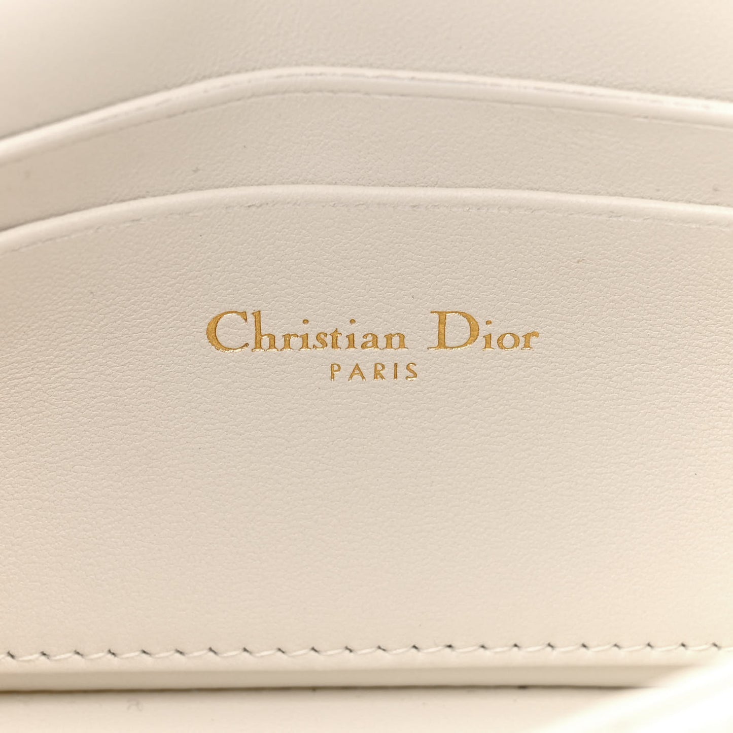 Lambskin Cannage Dior Talk Phone Pouch Latte
