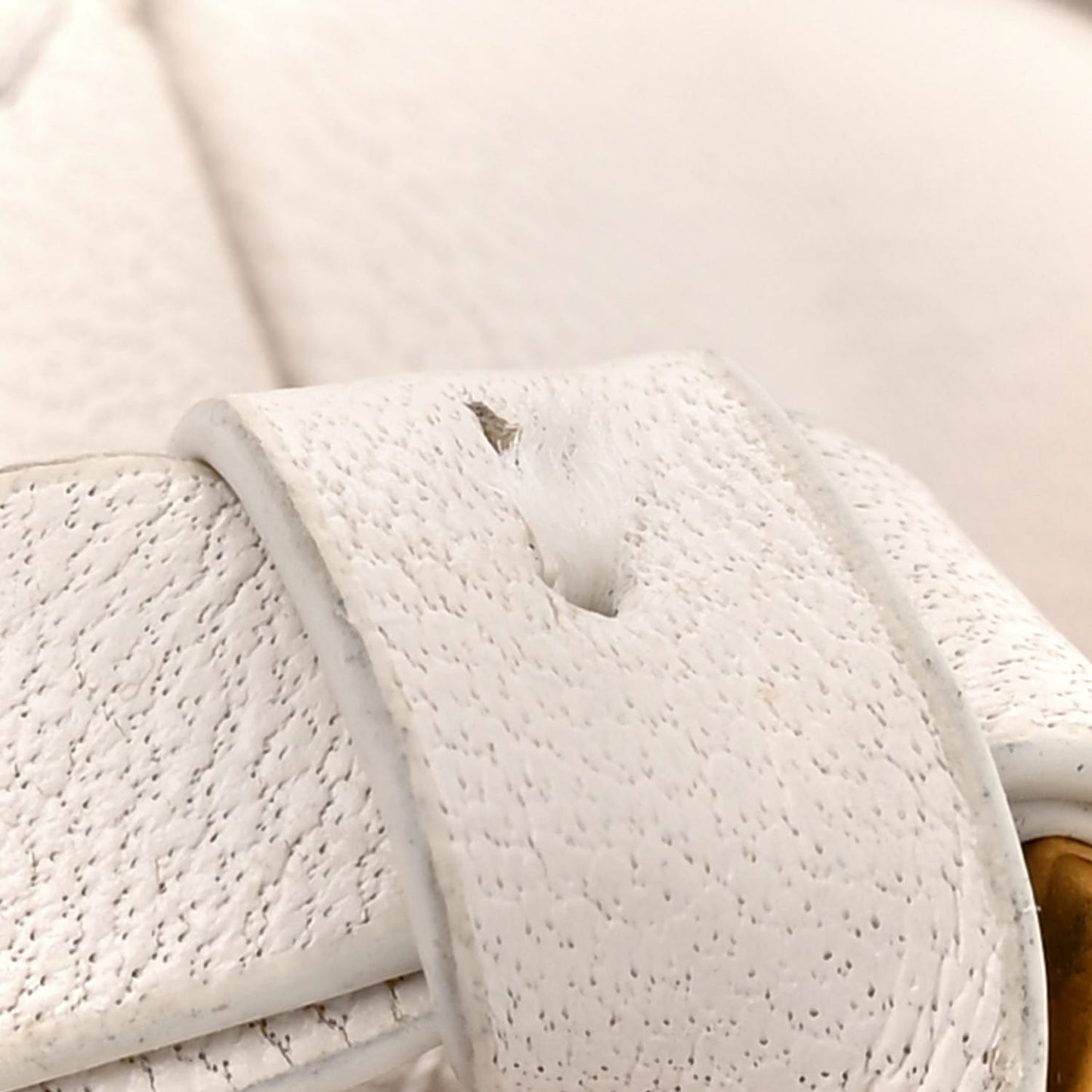 Nappa Quilted Medusa Tribute Camera Bag White