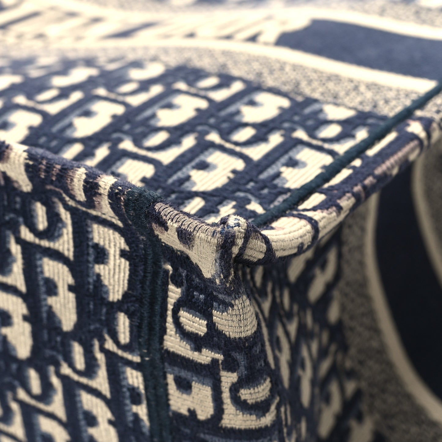 Oblique Medium Book Tote Blue Multicolor