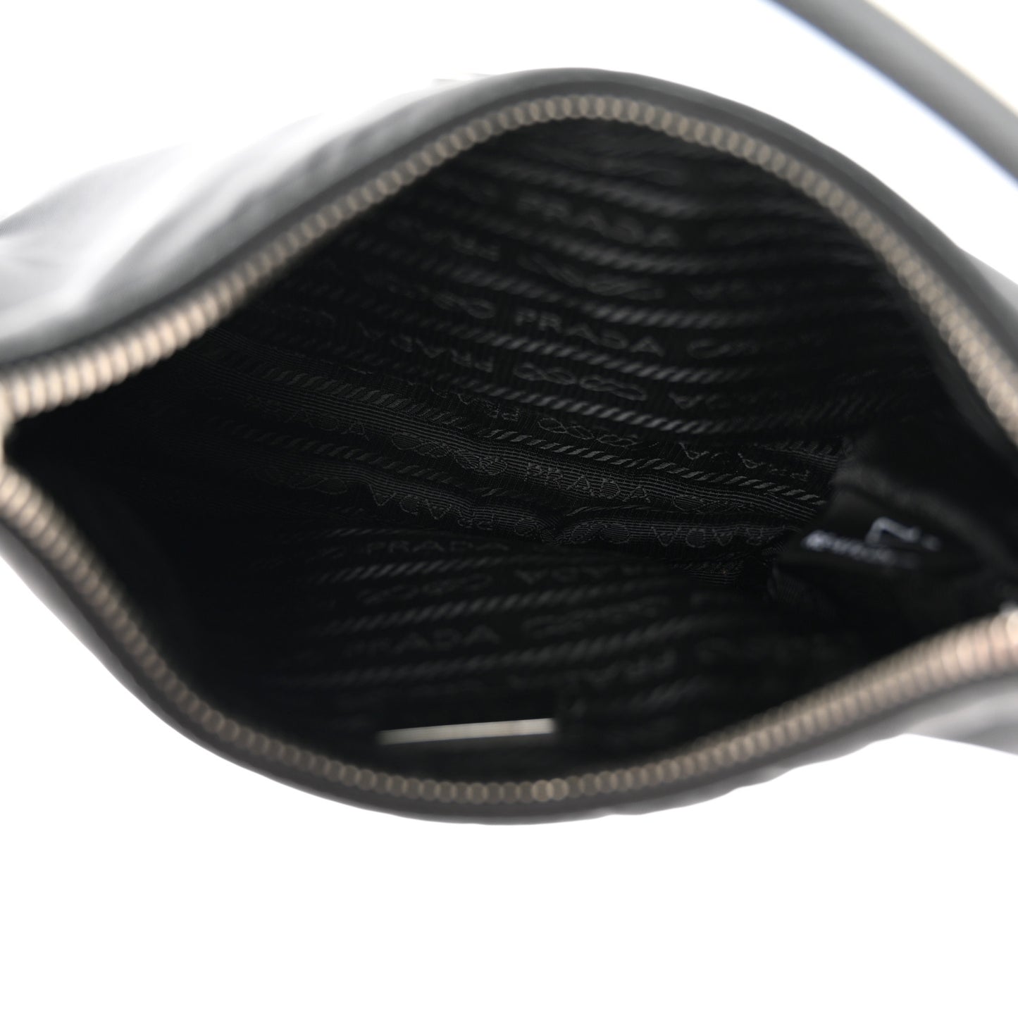 Tessuto Nylon Saffiano Mini Re-Edition 2005 Bag Black