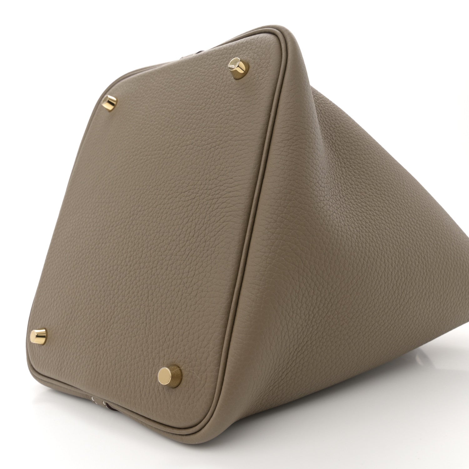 Hermes Taurillon Clemence Picotin Lock 22 MM Etoupe 10 of 11